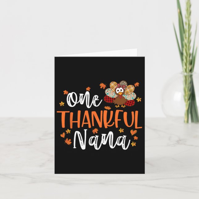Carte Un Remerciement Nana Thanksgiving Famille Correspo (Devant)