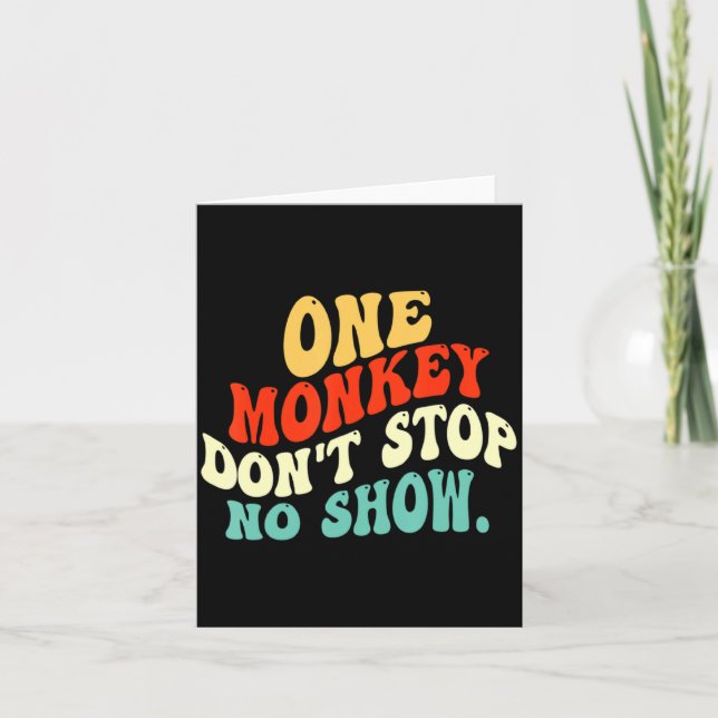 Carte Un singe n'arrête pas le spectacle (Devant)