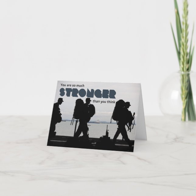 Carte Un soldat de l'Armée de terre tellement plus fort  (Devant)