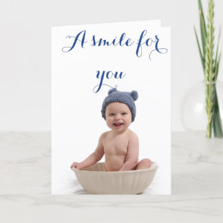 Carte Un sourire pour vous…