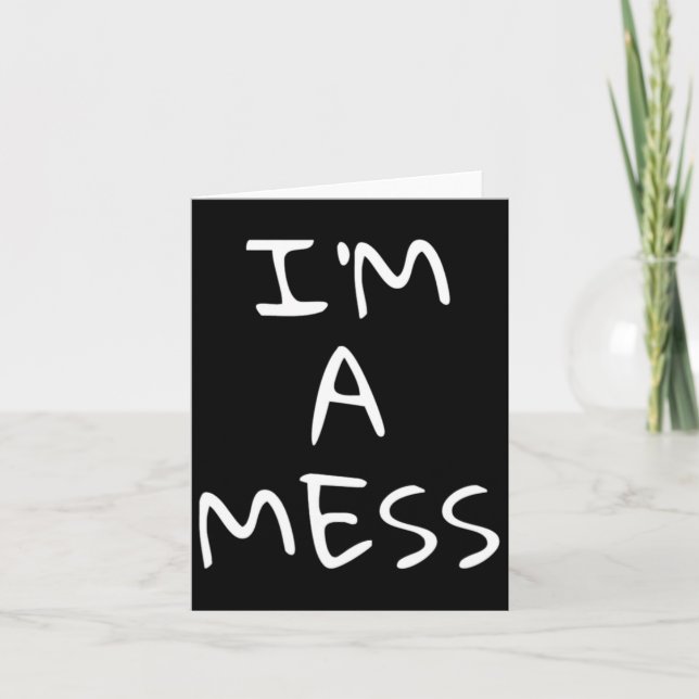 Carte Un stress anxieux de dépression du mess (Devant)