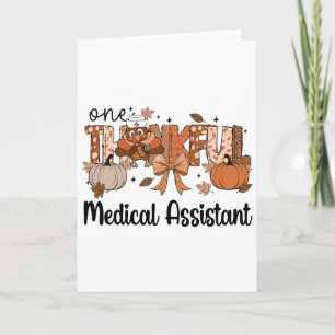 Carte Un T-shirt médical instantané de Thanksgiving en T