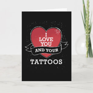 Carte Un tatouage à la Saint-Valentin