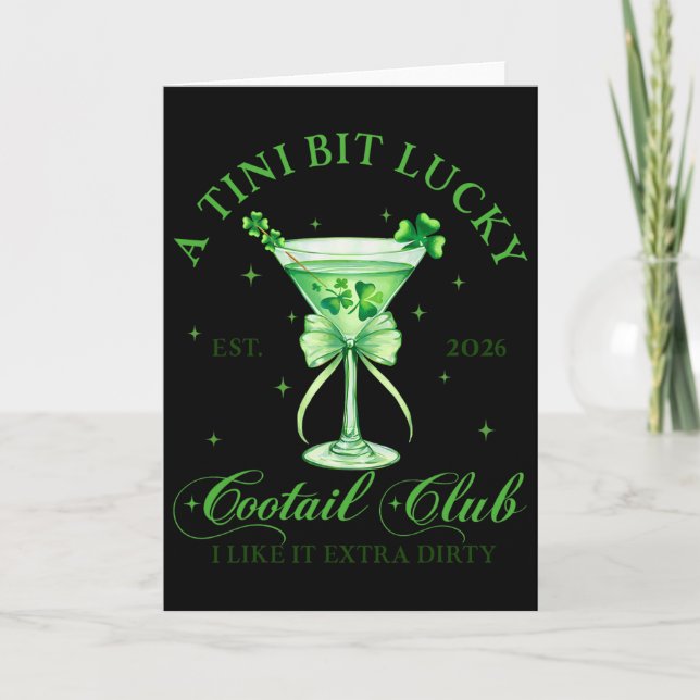 Carte Un Tini Bit Lucky Tail Club St. Patrick's Martini  (Devant)