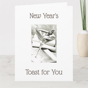 CARTE UN TOAST AUX "NOUVEAUX DÉBUTS" DANS VOTRE VIE