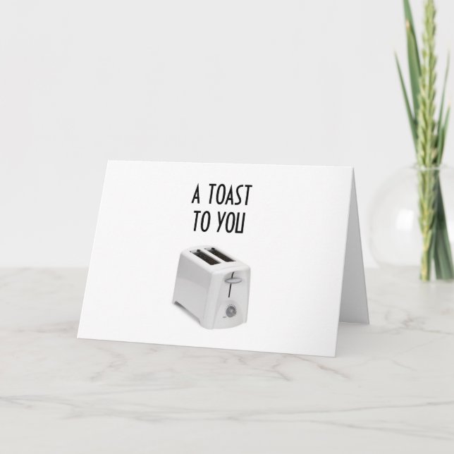 CARTE UN TOAST POUR VOUS "40ÈME" ANNIVERSAIRE (Devant)