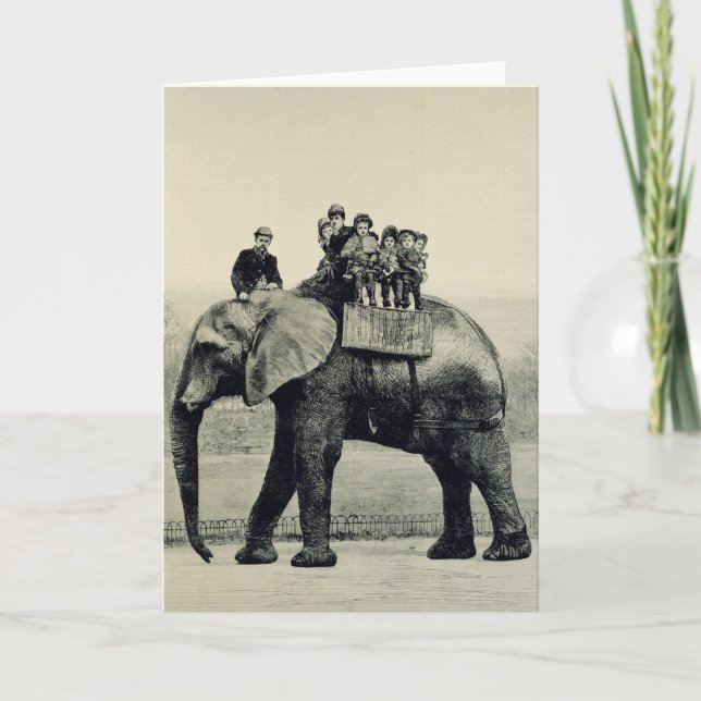Carte Un tour d'adieu sur l'éléphant (Devant)