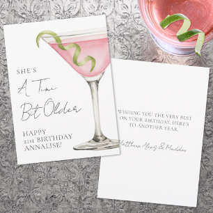 Carte Un tout petit peu plus âgé Martini Joyeux Annivers