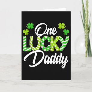 Carte Un trèfle de papa chanceux Saint-Patrick irlandais