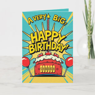 Carte Un très grand anniversaire heureux