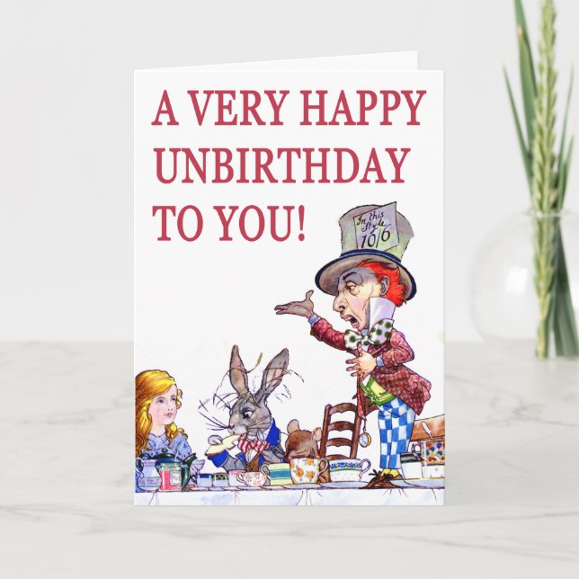 Carte Un Unbirthday très heureux à vous (Devant)