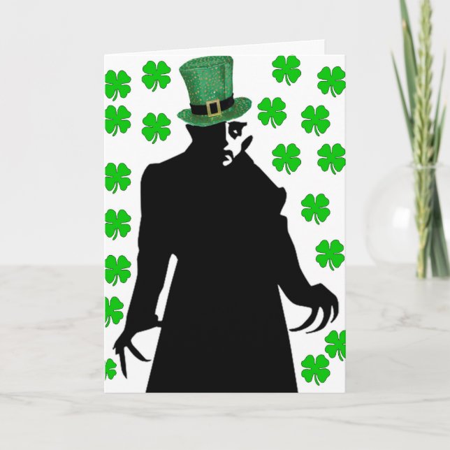 Carte Un vampire le jour de la Saint Patrick (Devant)