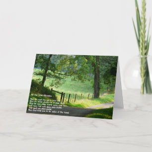 Carte Un Vieux Paysage Irlandais.-Vert