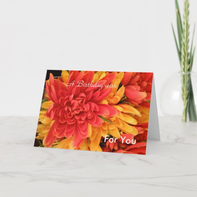 Carte Un voeu d'anniversaire (Devant)