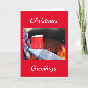 CARTE ***UN VŒU DE NOËL AU CHOCOLAT CHAUD***