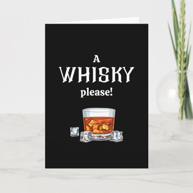 Carte Un Whisky | Whiskey s'il vous plaît (Devant)