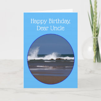 Carte Uncle Birthday Card Ocean Design