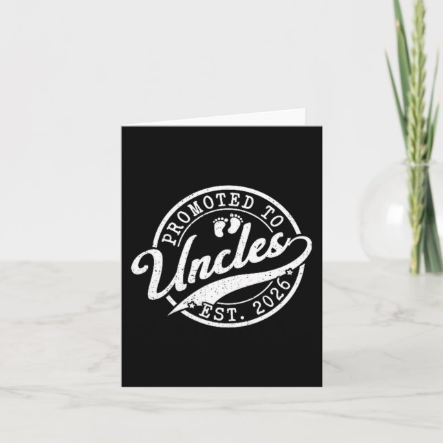 Carte Uncle Est 2026 New Uncle Announcement Promoted To  (Devant)