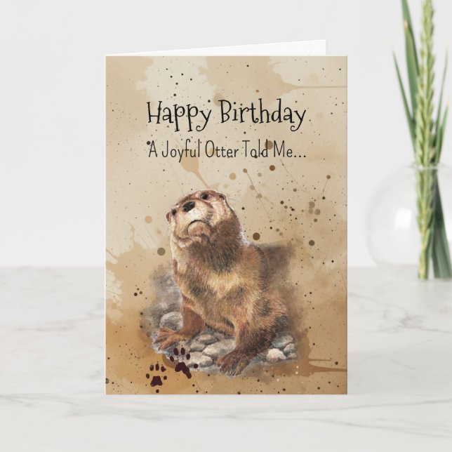 Carte Une autre personnalité Anniversaire animal amusant (Devant)