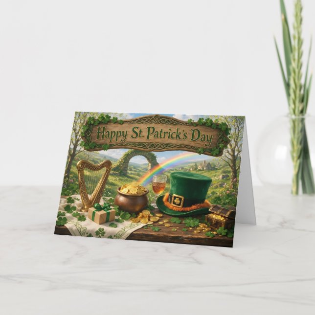 Carte Une bénédiction celtique pour la Saint-Patrick (Devant)