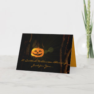 Carte Une bénédiction écossaise d'Halloween -