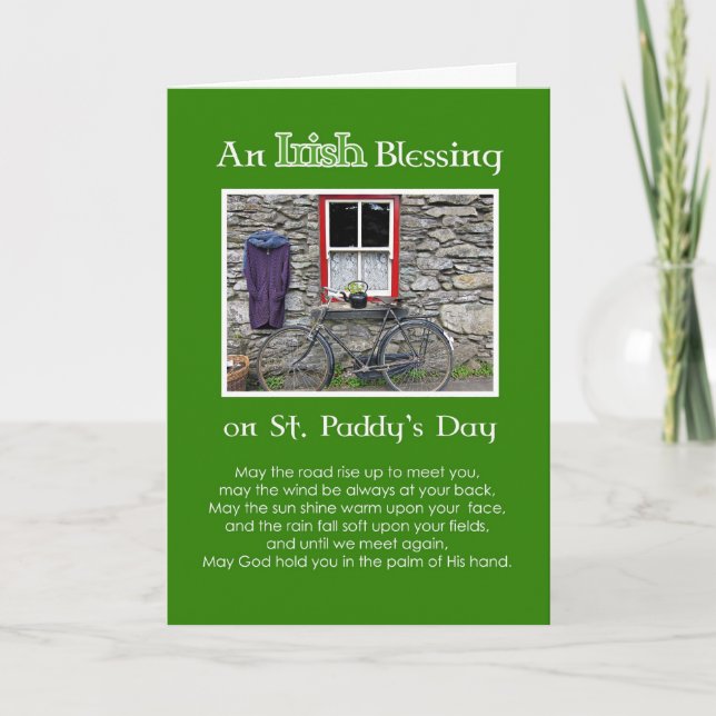 Carte Une bénédiction irlandaise à la Saint-Patrick (Devant)