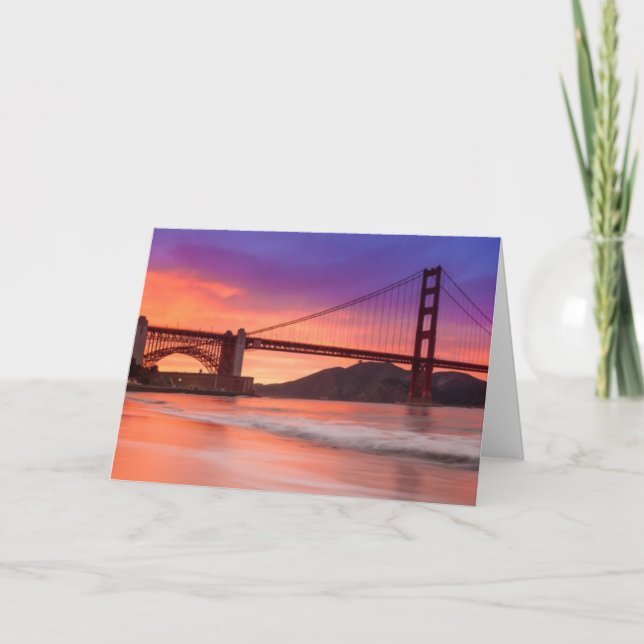 Carte Une capture de golden gate bridge de San Francisco (Devant)