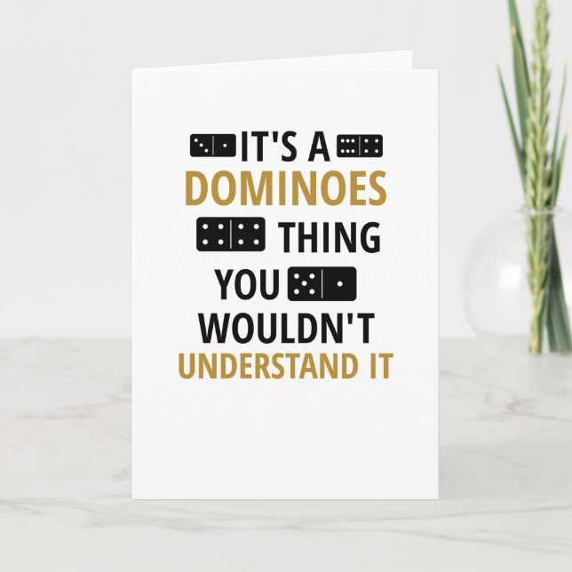 Carte Une chose de dominos | Dominos Joueur Dominos Amat (Devant)