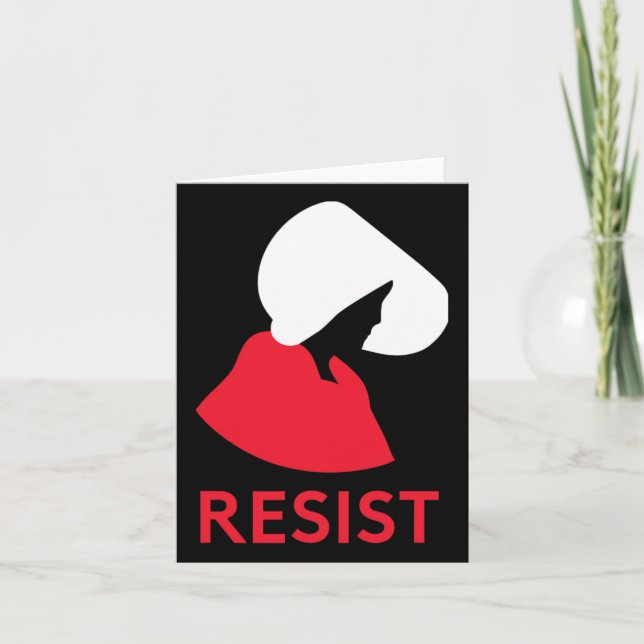 Carte Une domestique résiste à la protestation féministe (Devant)