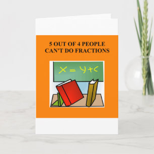 Carte une drôle de blague mathématique