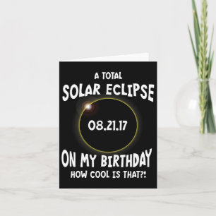 Carte Une Éclipse Solaire Totale À Mon Anniversaire Comm