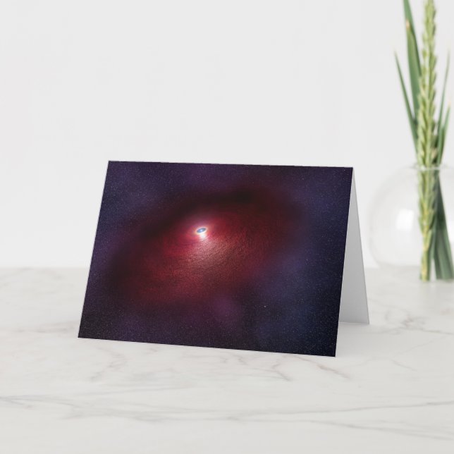 Carte Une Étoile De Neutron Avec Un Disque De Poussière  (Devant)