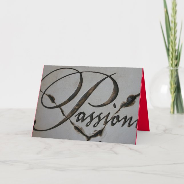 CARTE - une expression romantique et passionnée de (Devant)