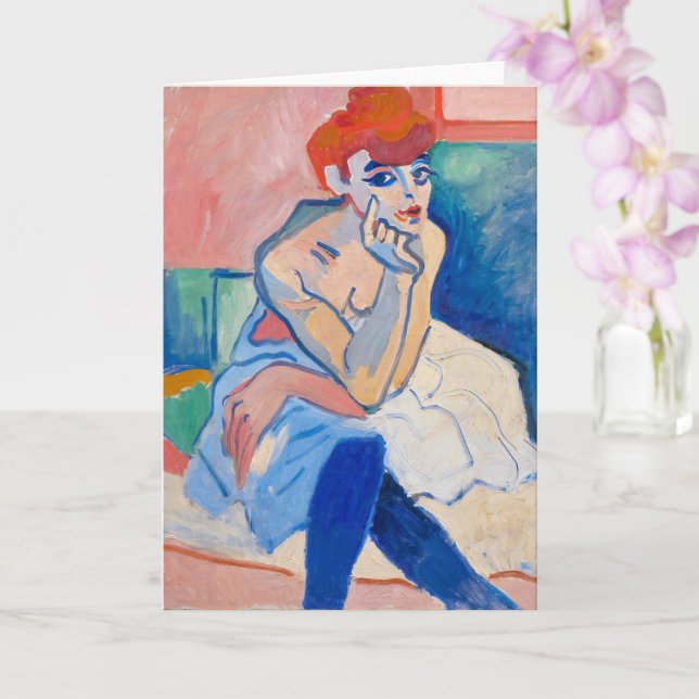 Carte Une femme dans une chemise | Andre Derain | (Orchidée)