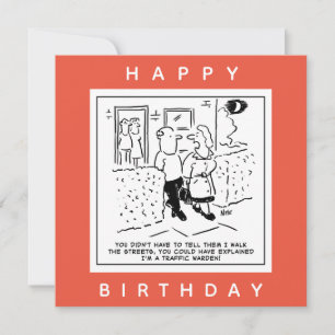 Carte Une femme marche dans les rues en tant que dessin