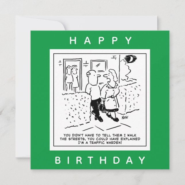 Carte Une femme marche dans les rues en tant que dessin  (Devant)