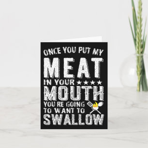 Carte Une Fois Que Vous Avez Mis Ma Viande Dans Votre Bo