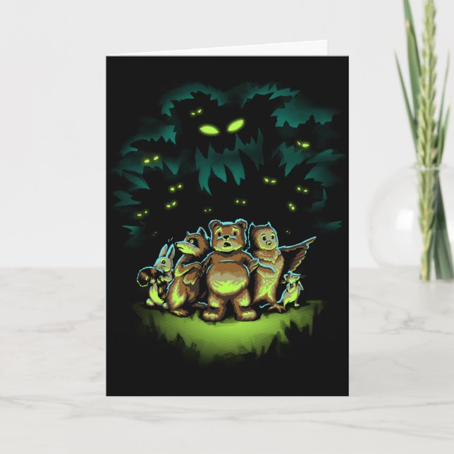 Carte Une forêt effrayante (Devant)