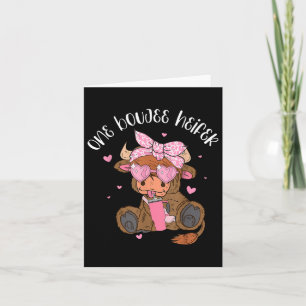 Carte Une génisse de Highland Cow Boujee Tumbler Saint-V