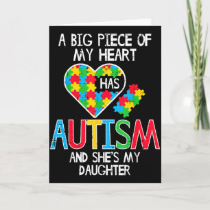 Carte Une Grande Partie De Mon Cœur A Une Fille Autiste 
