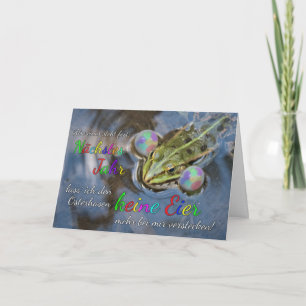 Carte Une grenouille drôle pour Pâques pour vos proches