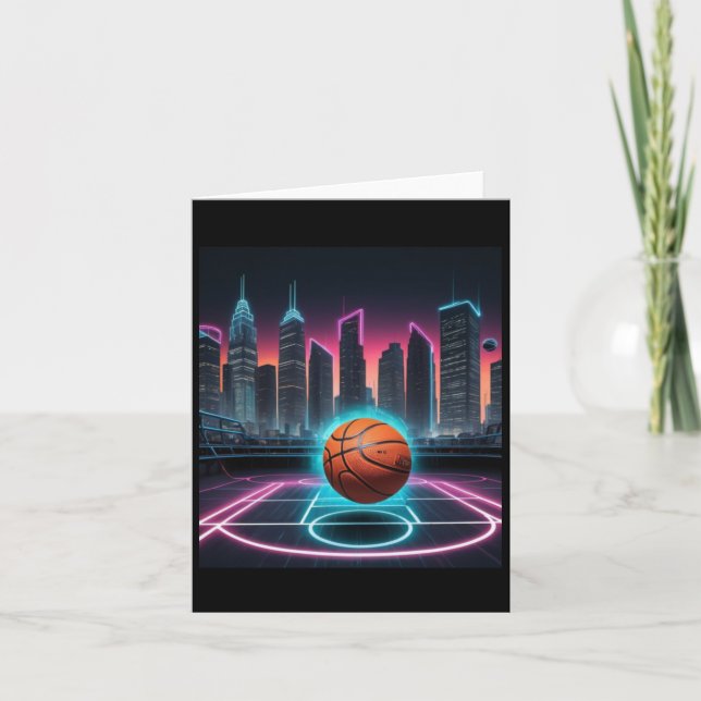 Carte Une image sur le thème du basket-ball présentant u (Devant)
