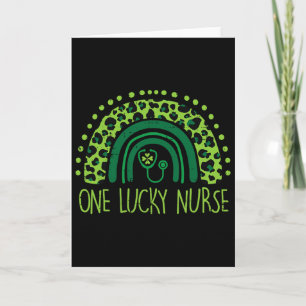 Carte Une infirmière chanceuse Scrub Rn Icu Er St Patric