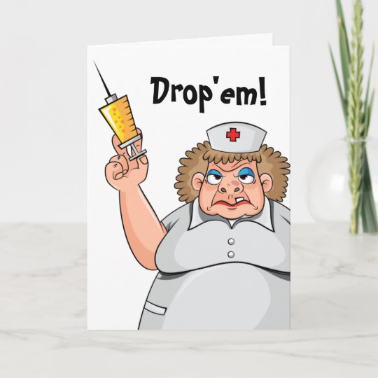 Carte Une Infirmiere Merci Humoristique Un Humour D Infi Zazzle Fr