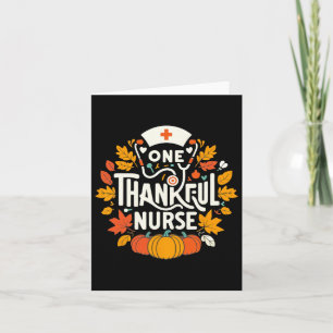 Carte Une Infirmière Remercieuse Turquie Thanksgiving Sc