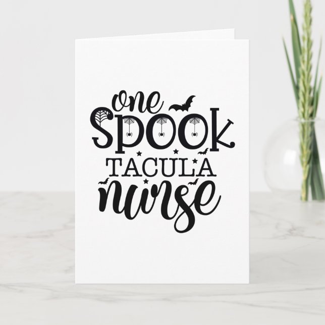 Carte Une infirmière Spooktacular (Devant)