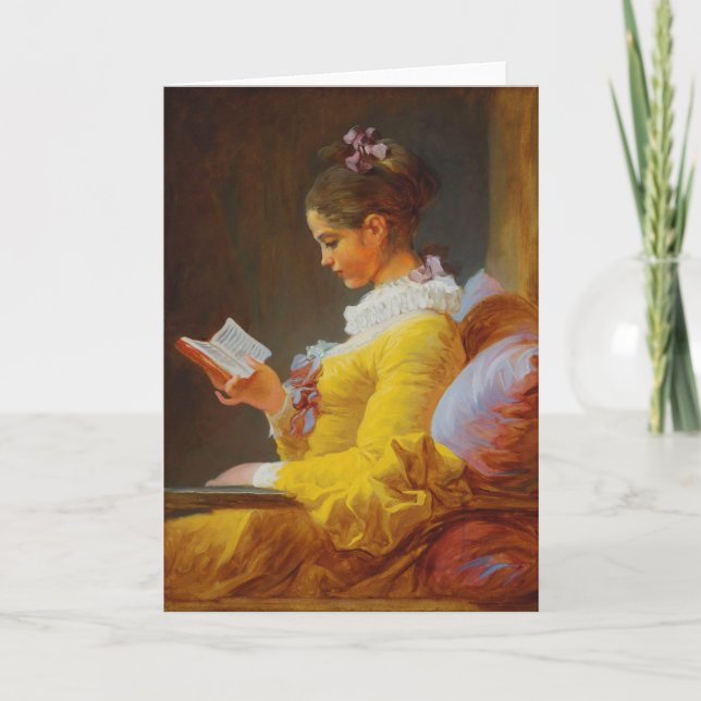 Carte Une Jeune Lecture (Le Lecteur) (Devant)