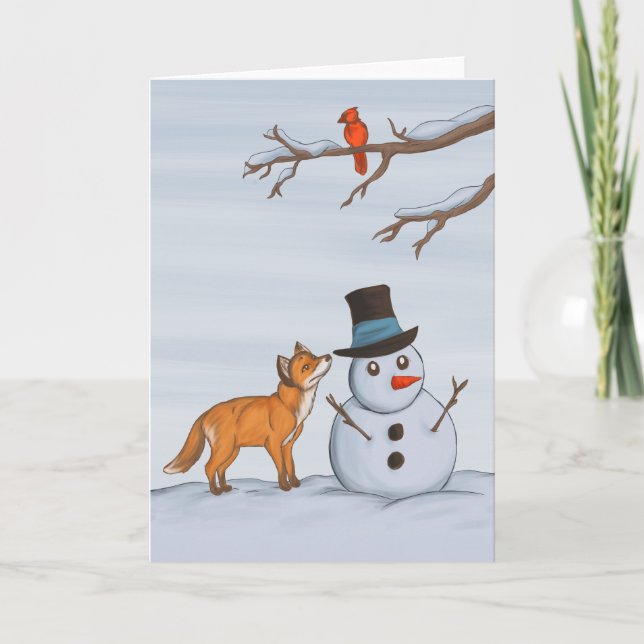 Carte Une journée de neige calme (Devant)