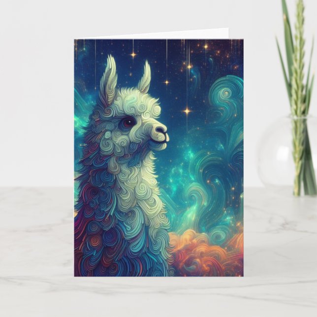 Carte Une lama adorable (Devant)