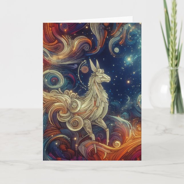 Carte Une lama dans le ciel (Devant)